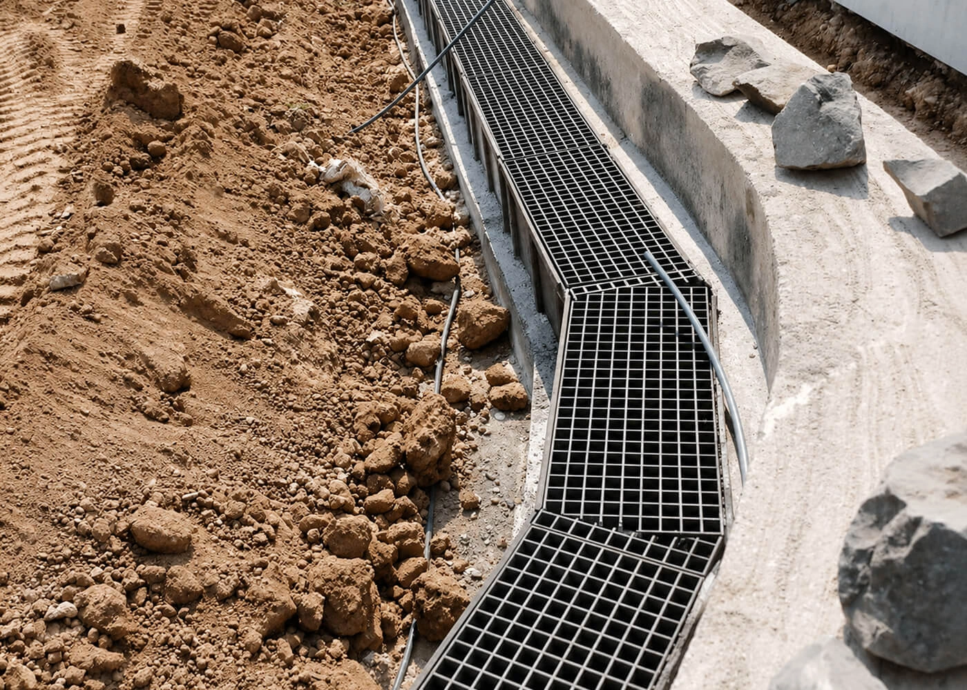 drain-channels-with-grating-gully-cover